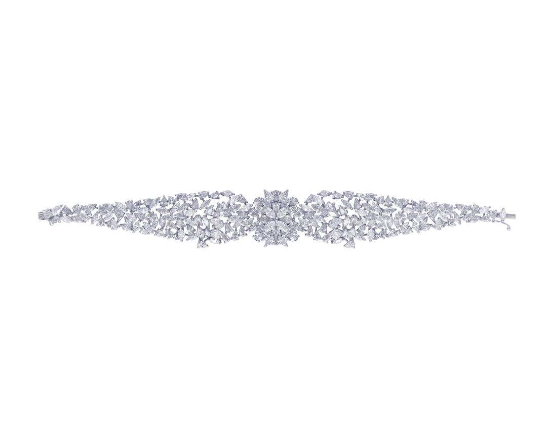 AURA' PEAR MARQUISE DIAMOND BRACELET