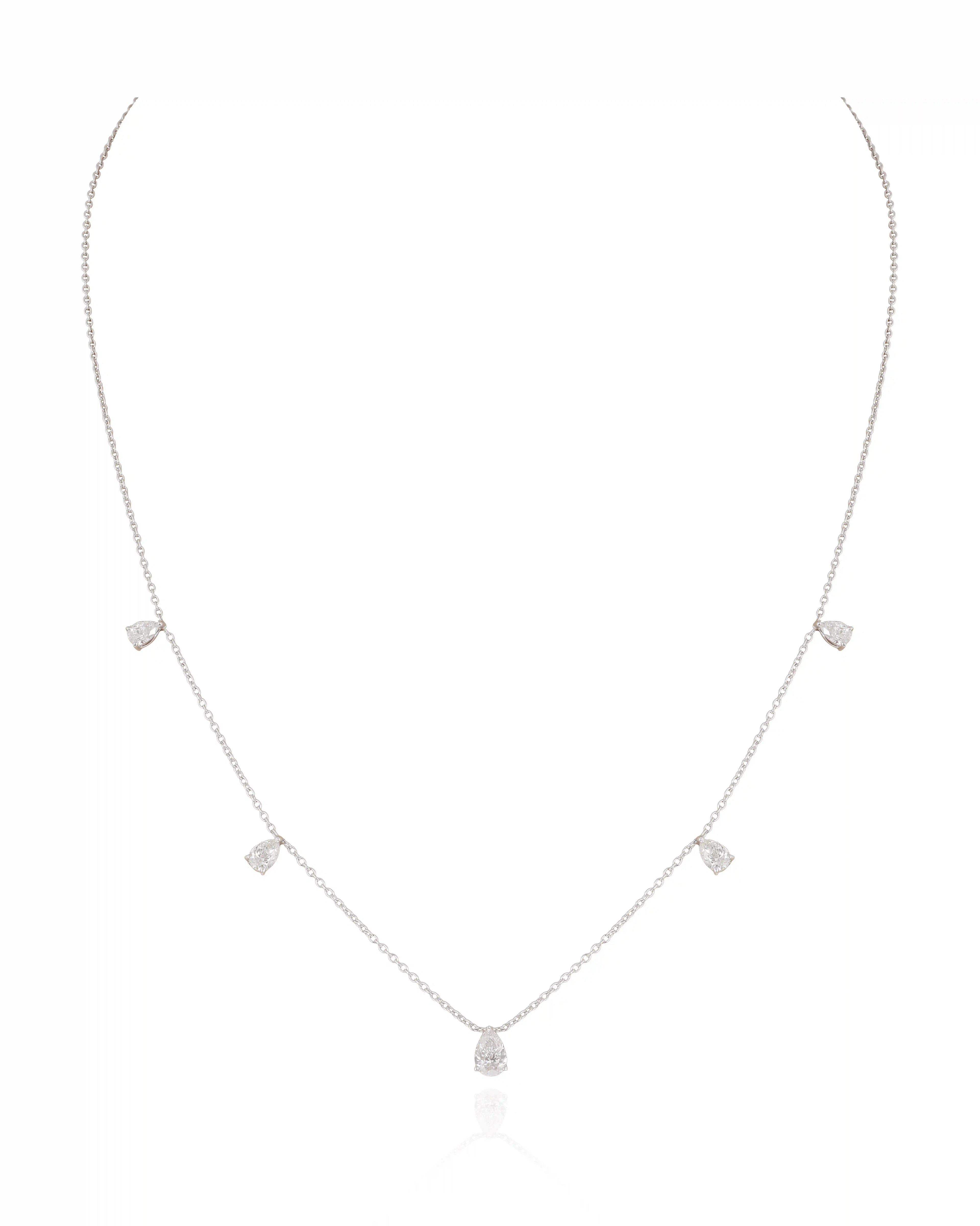 BELLA' PEAR Diamond Choker Necklace