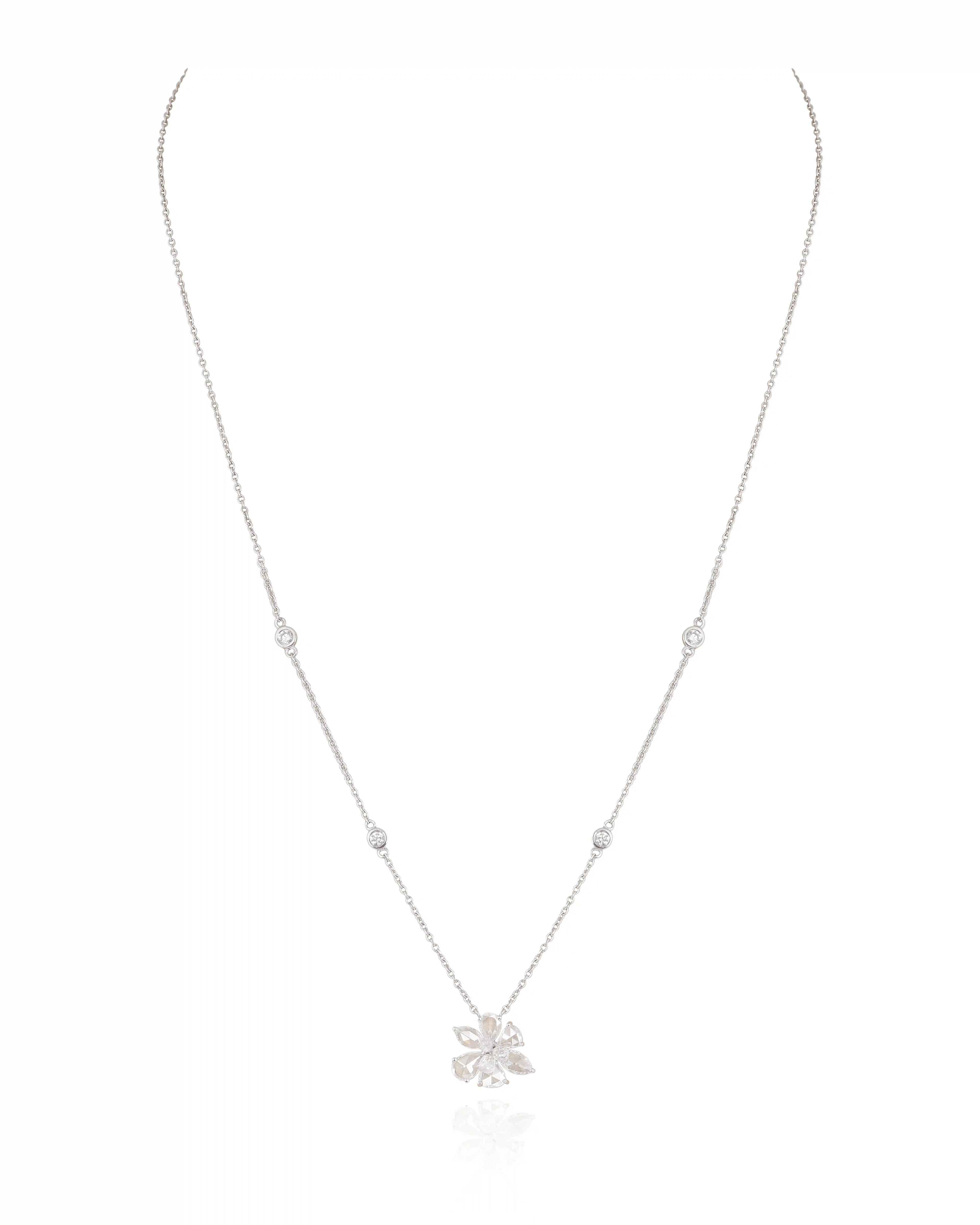 ELARA' Diamond Pendant Necklace