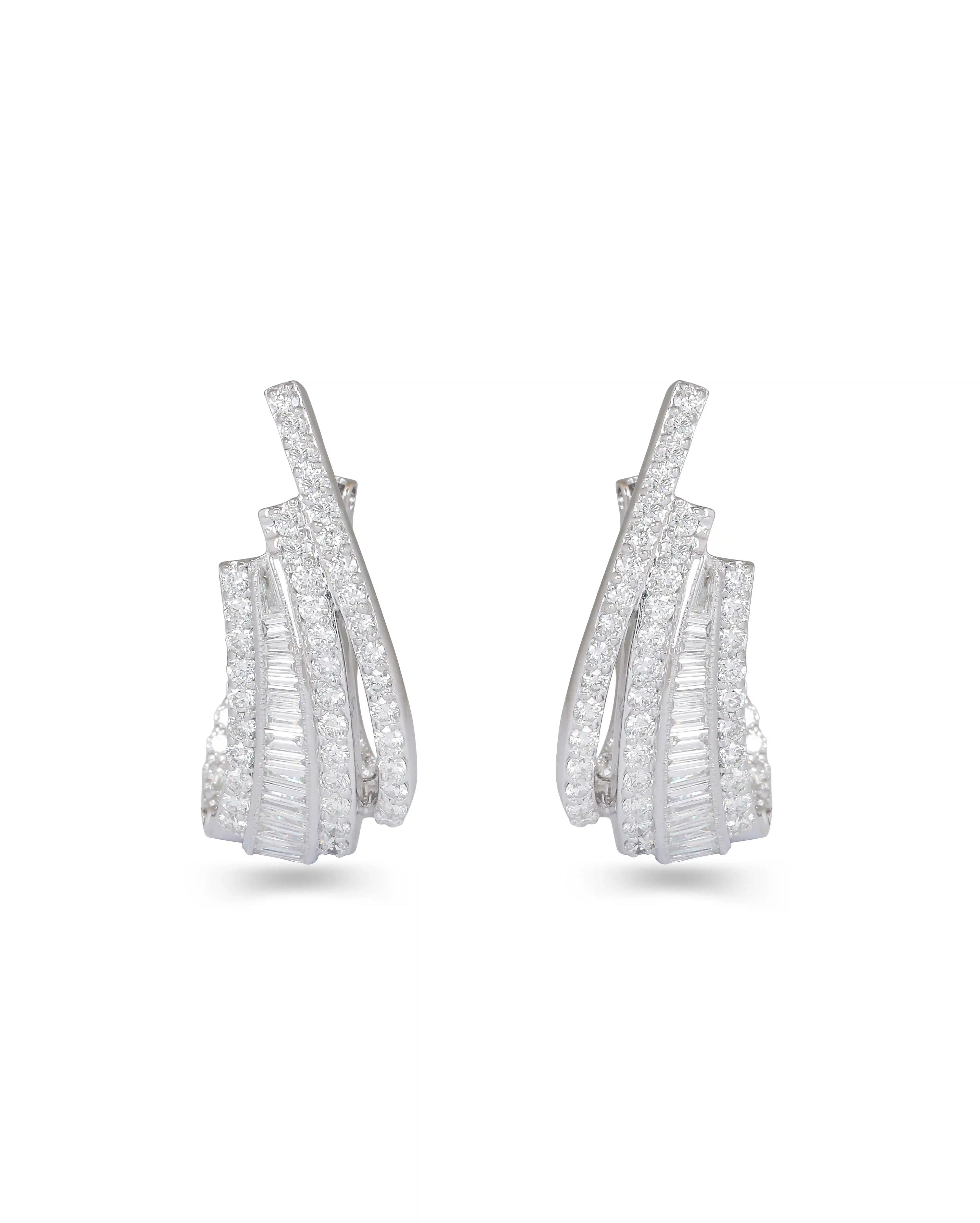 VITA' Diamond Hoop Earrings