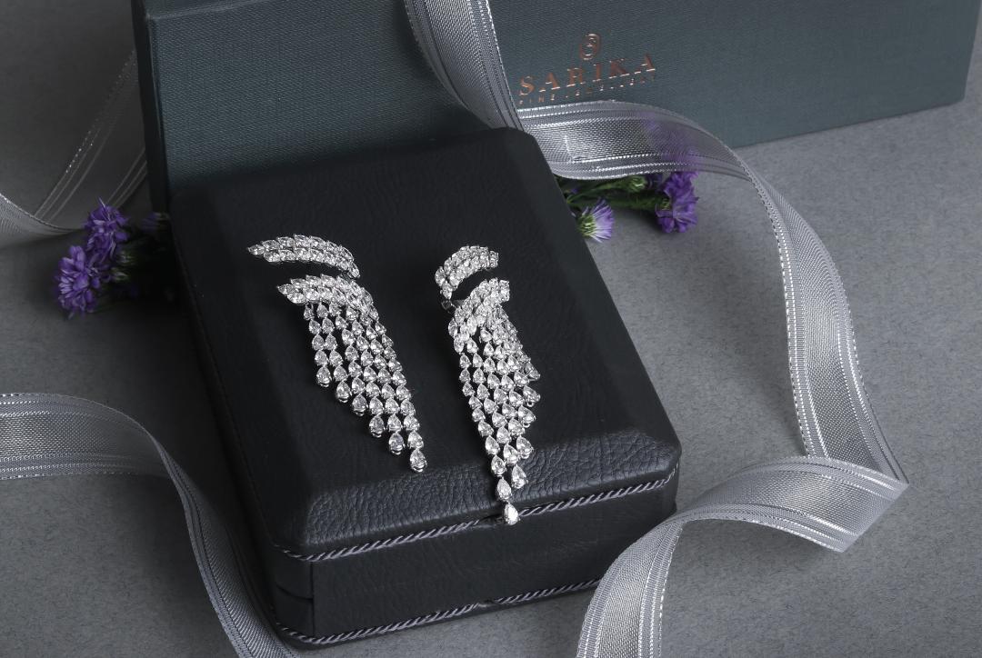 WATERFALL' Diamond Chandelier Earrings