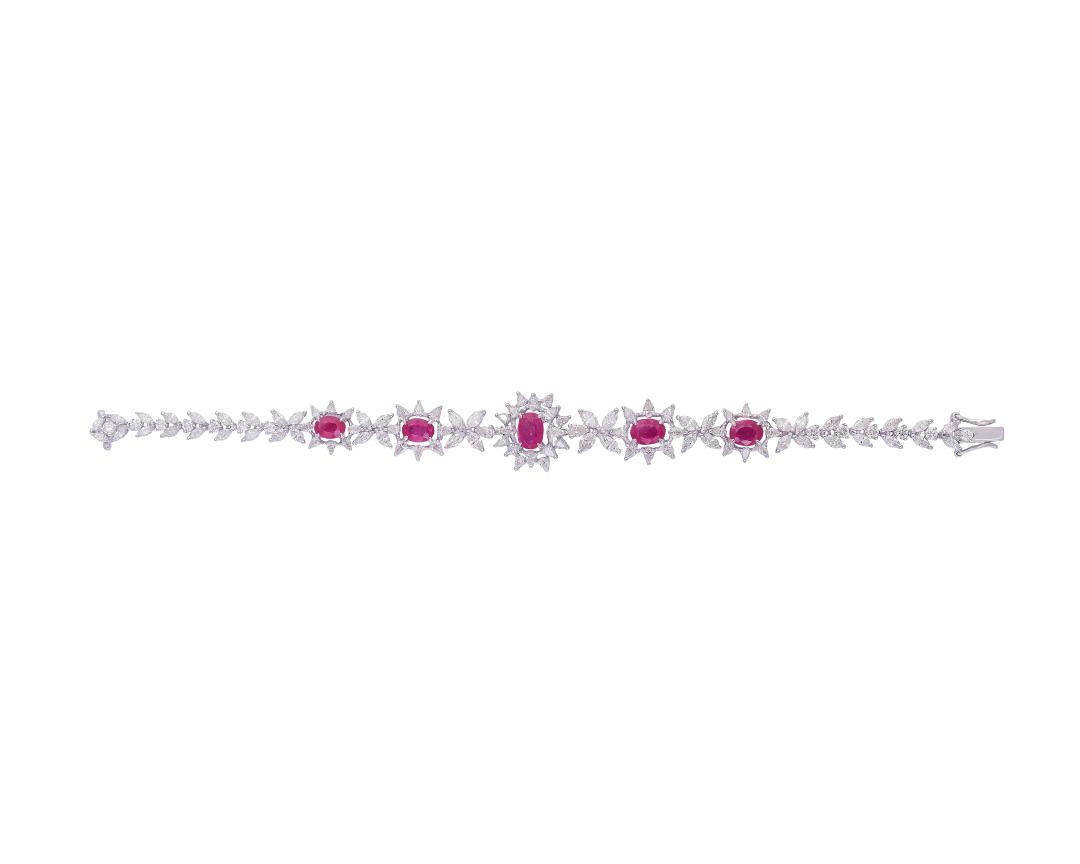 RUBINA' RUBIES AND DIAMOND BRACELET